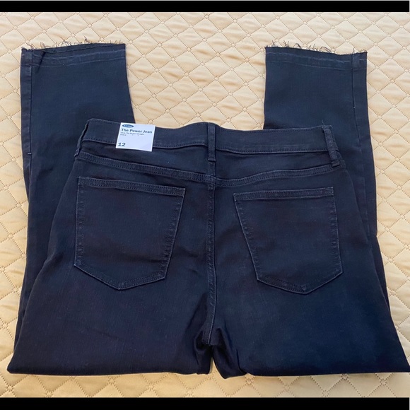 OLD NAVY Black Power Jean Straight Ankle Jean Sz12 - Picture 3 of 8